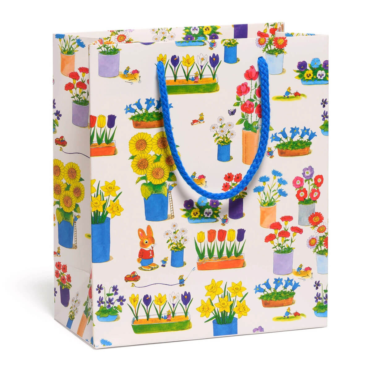 Busytown Flowers Medium Gift Bag by Red Cap Cards