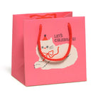 Let's Celebrate Cat Small Gift Bag By Red Cap Cards