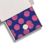 Blue and Pink Dots Tissue Paper by Red Cap Cards