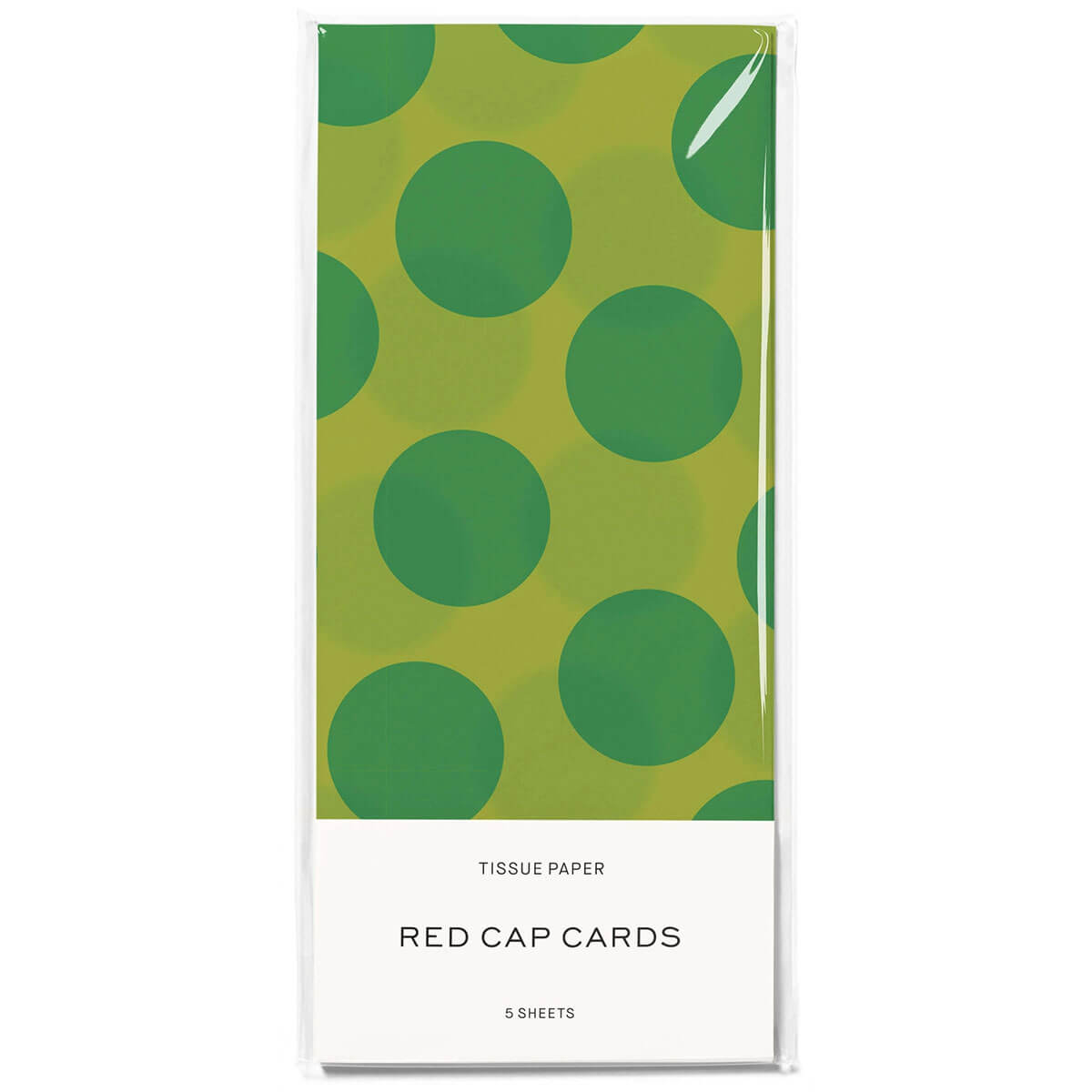 Green Dots Tissue Paper by Red Cap Cards