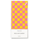 Pink and Yellow Checkers Tissue Paper by Red Cap Cards