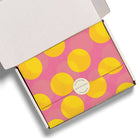 Pink and Yellow Dots Tissue Paper by Red Cap Cards