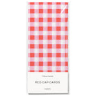 Red and Pink Gingham Tissue Paper by Red Cap Cards