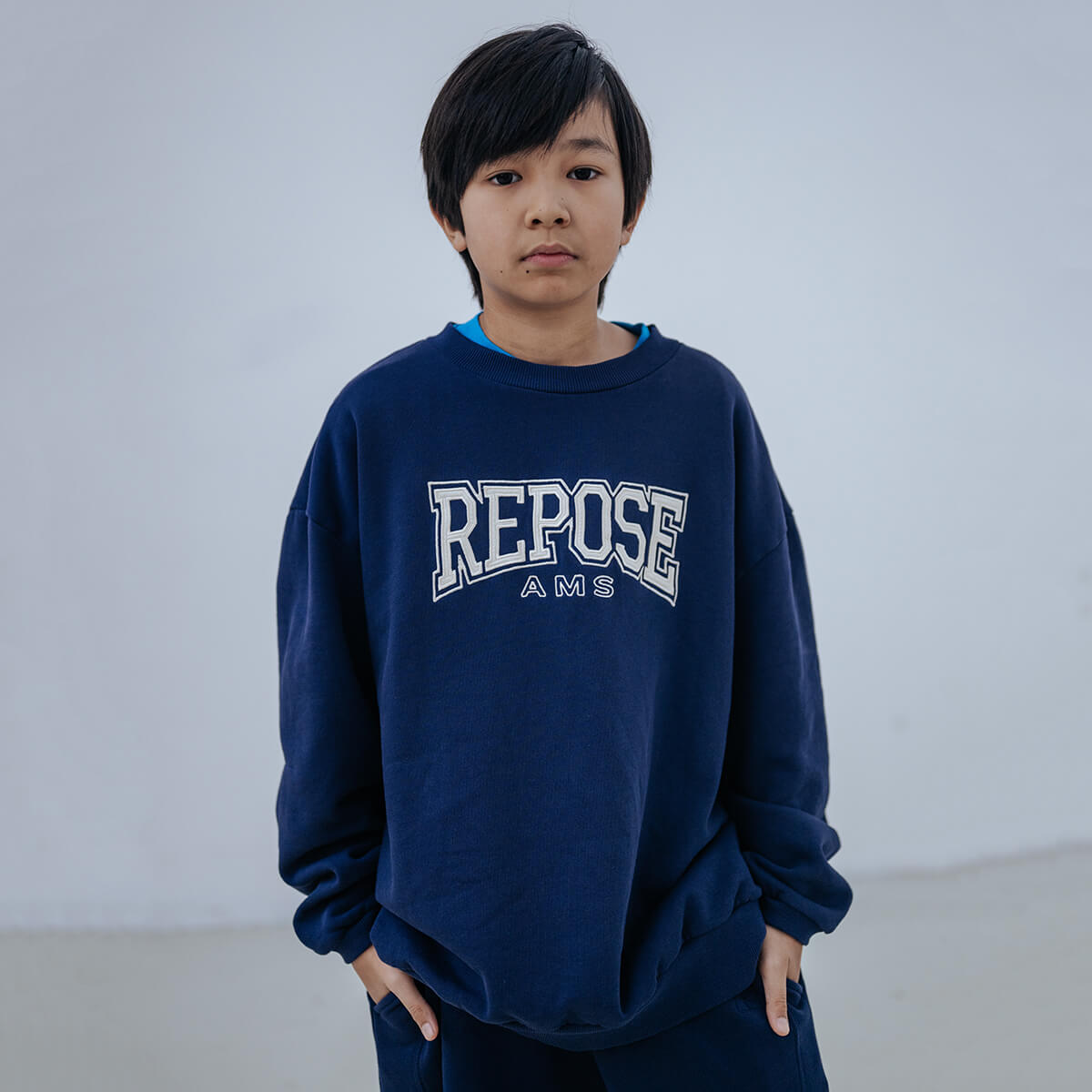Cozydrop Sweater in Cosmic Navy by Repose AMS - Last Ones In Stock