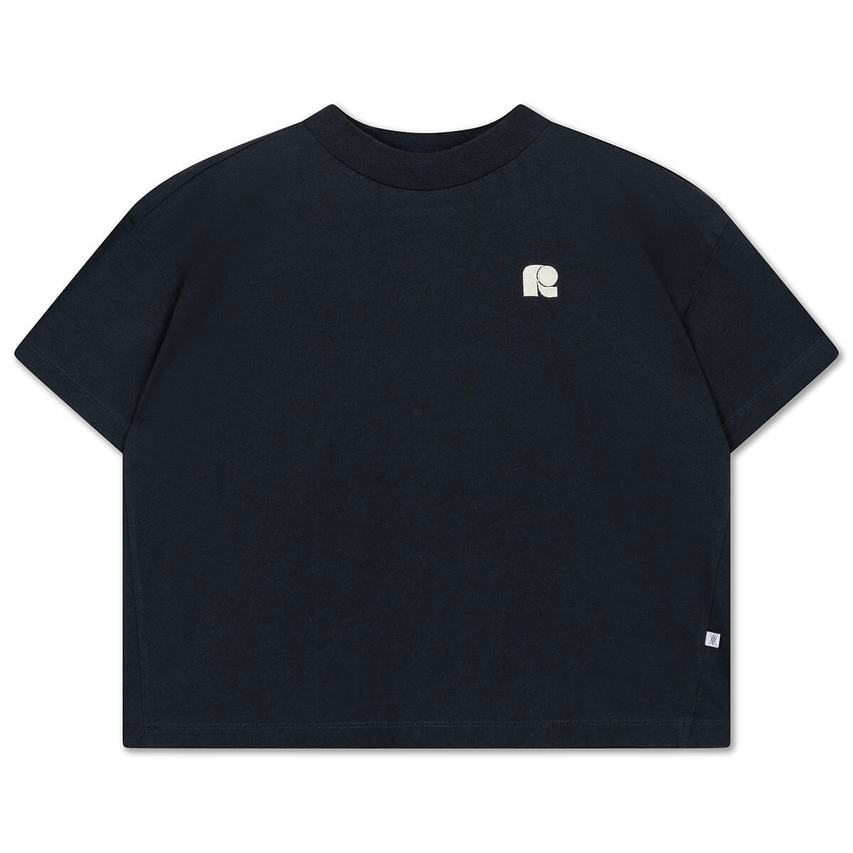 Boxy Tee in Moonless Night Black by Repose AMS