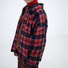 Button Down Shirt in Firecracker Horizon Check by Repose AMS
