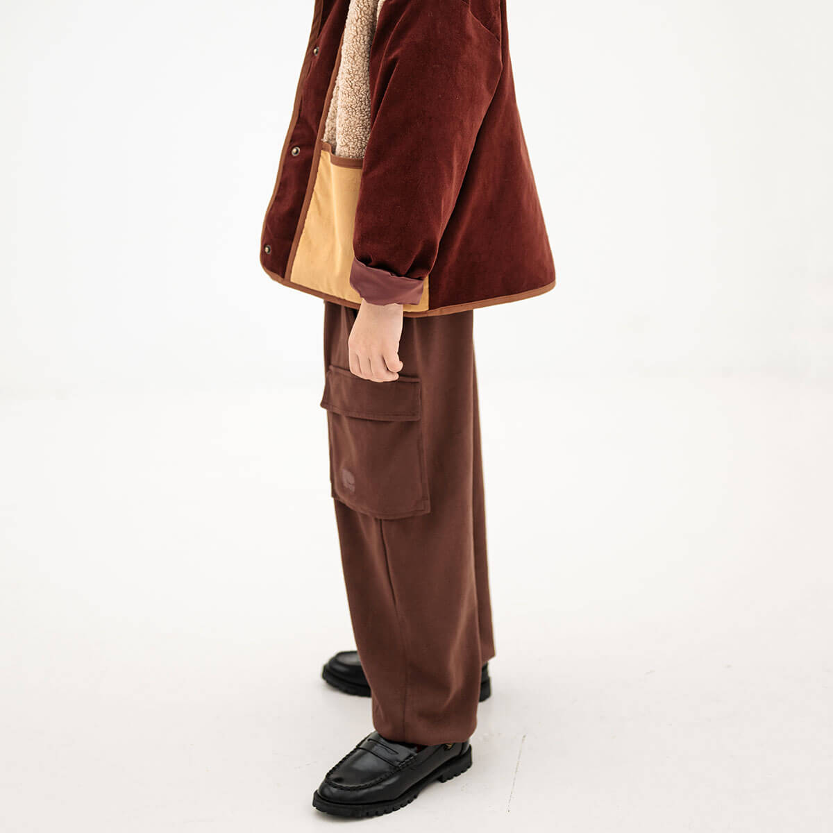 Cargo Pants in Pure Chocolate by Repose AMS