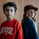 Cozydrop Sweater in Firecracker Red by Repose AMS