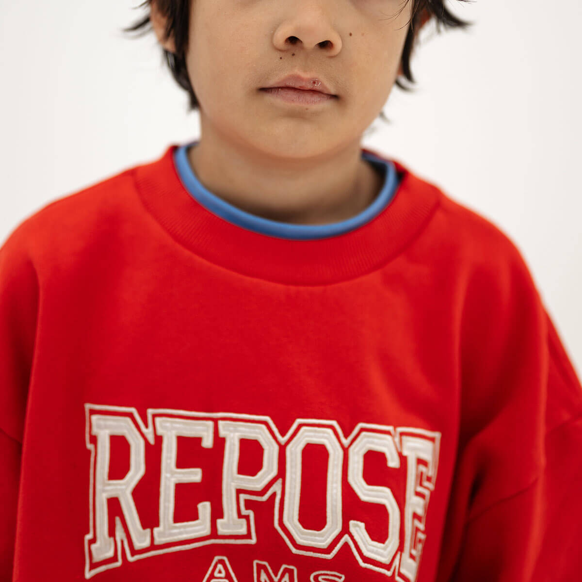 Cozydrop Sweater in Firecracker Red by Repose AMS
