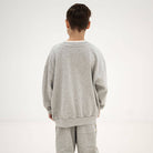 Cozydrop Sweater in Light Mixed Grey by Repose AMS