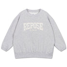 Cozydrop Sweater in Light Mixed Grey by Repose AMS