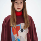 Cozydrop Sweater in Mulberry Rocket by Repose AMS