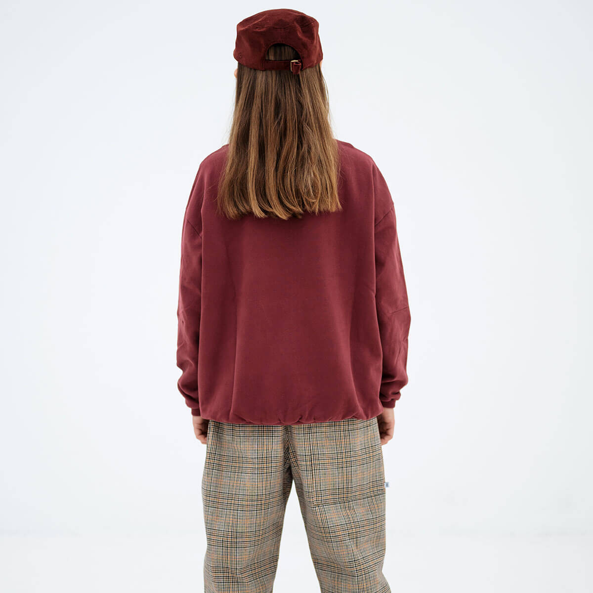 Cozydrop Sweater in Mulberry Rocket by Repose AMS