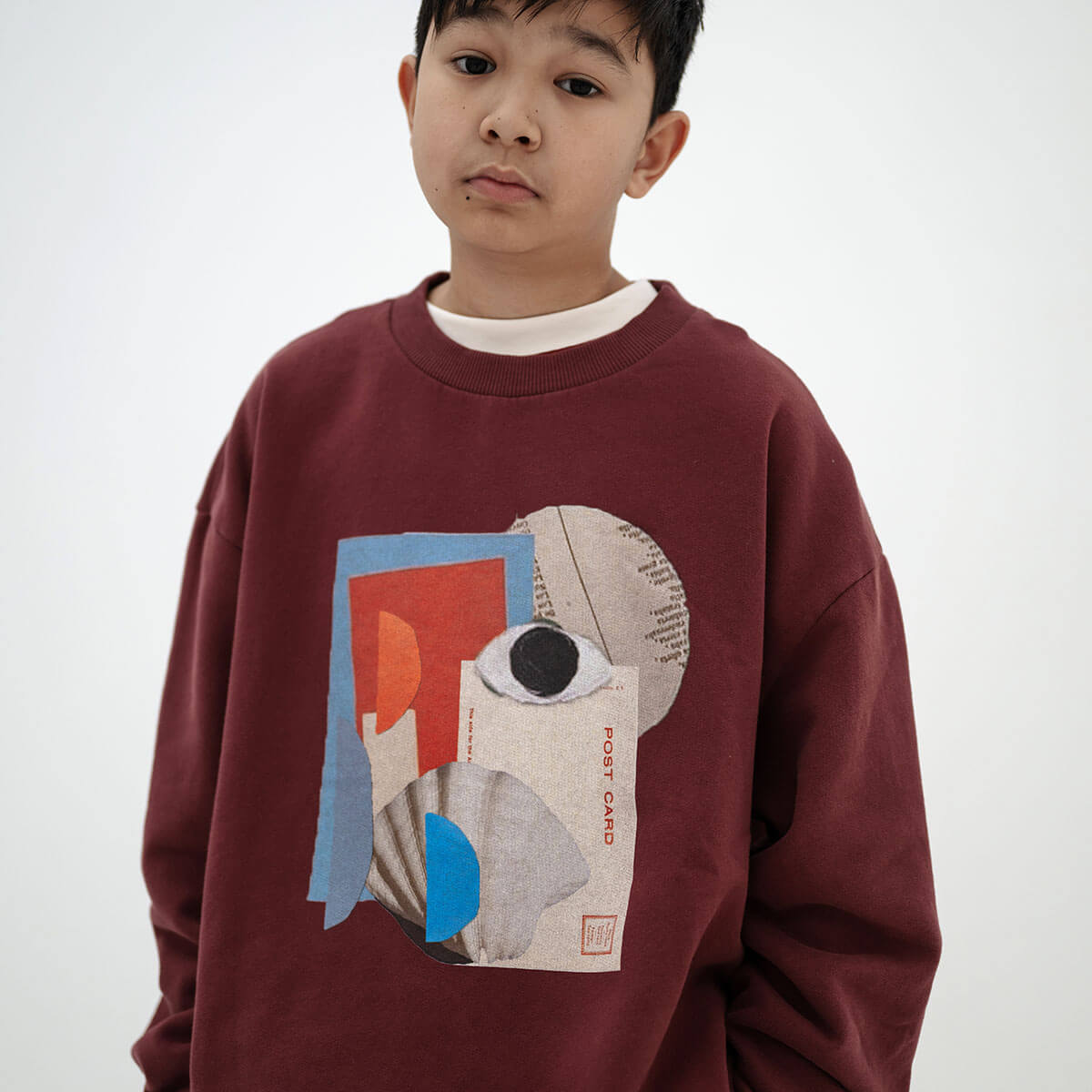 Cozydrop Sweater in Mulberry Rocket by Repose AMS