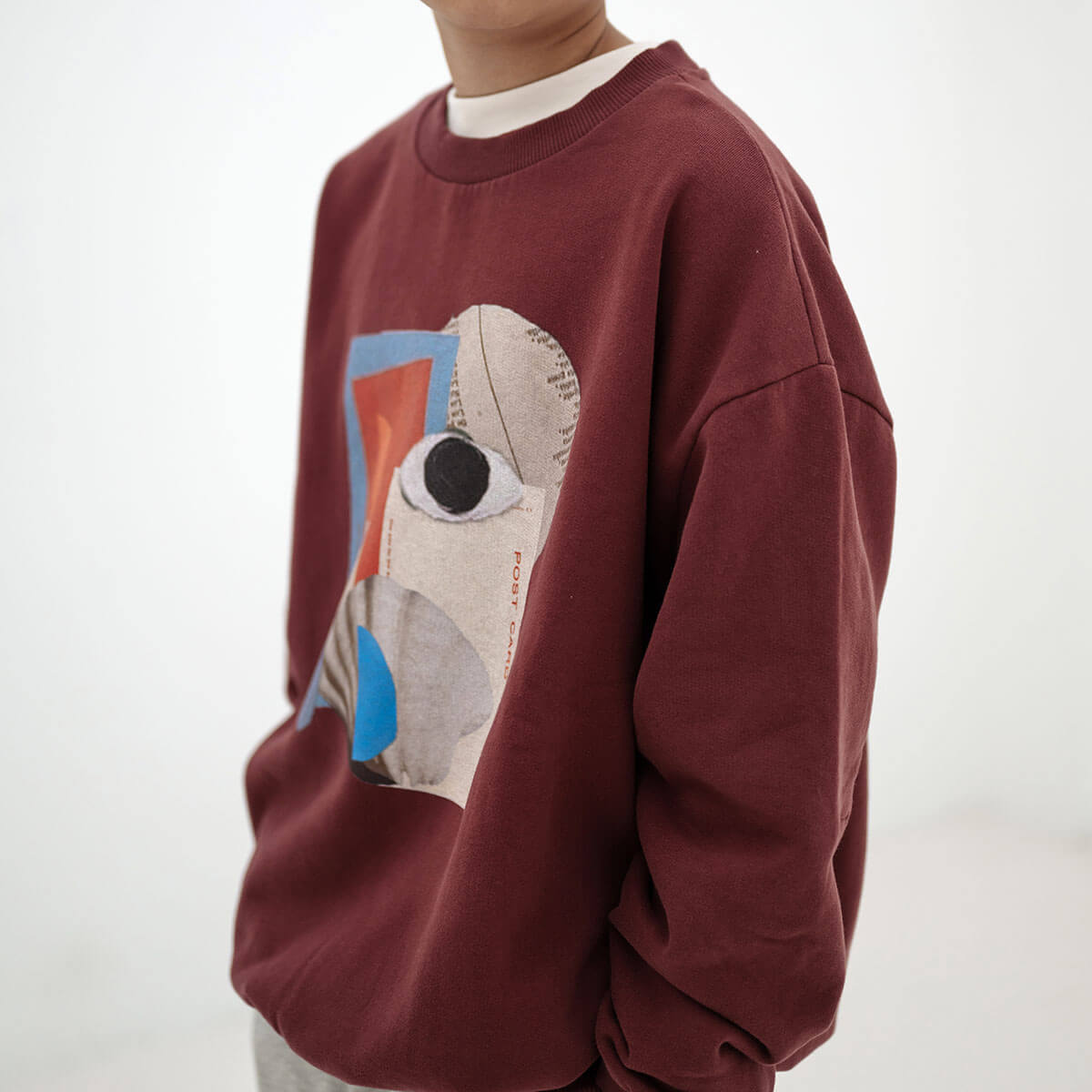 Cozydrop Sweater in Mulberry Rocket by Repose AMS