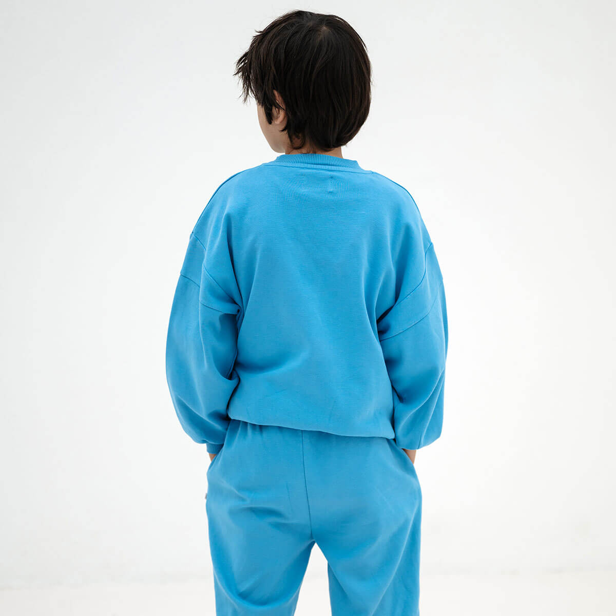 Crewneck Sweater in Misty Horizon by Repose AMS