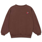 Crewneck Sweater in Pure Chocolate by Repose AMS
