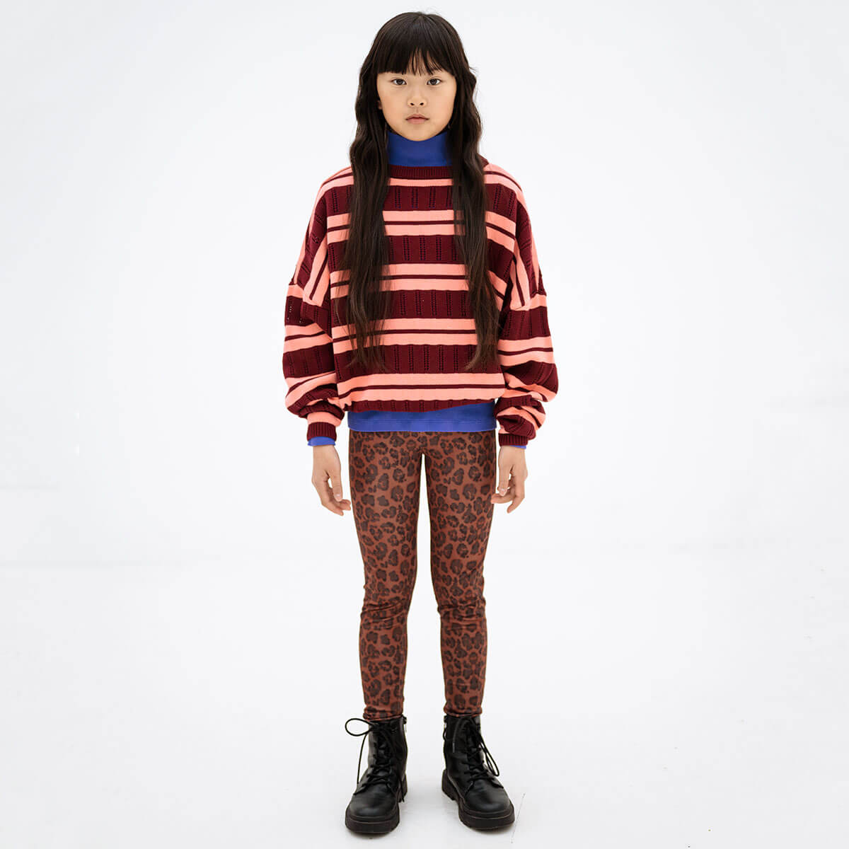 Leggings in Chocolate Leopard by Repose AMS