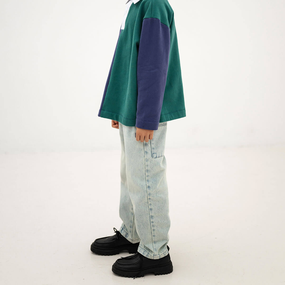 No Sweat Pant in Vintage Mud Blue by Repose AMS