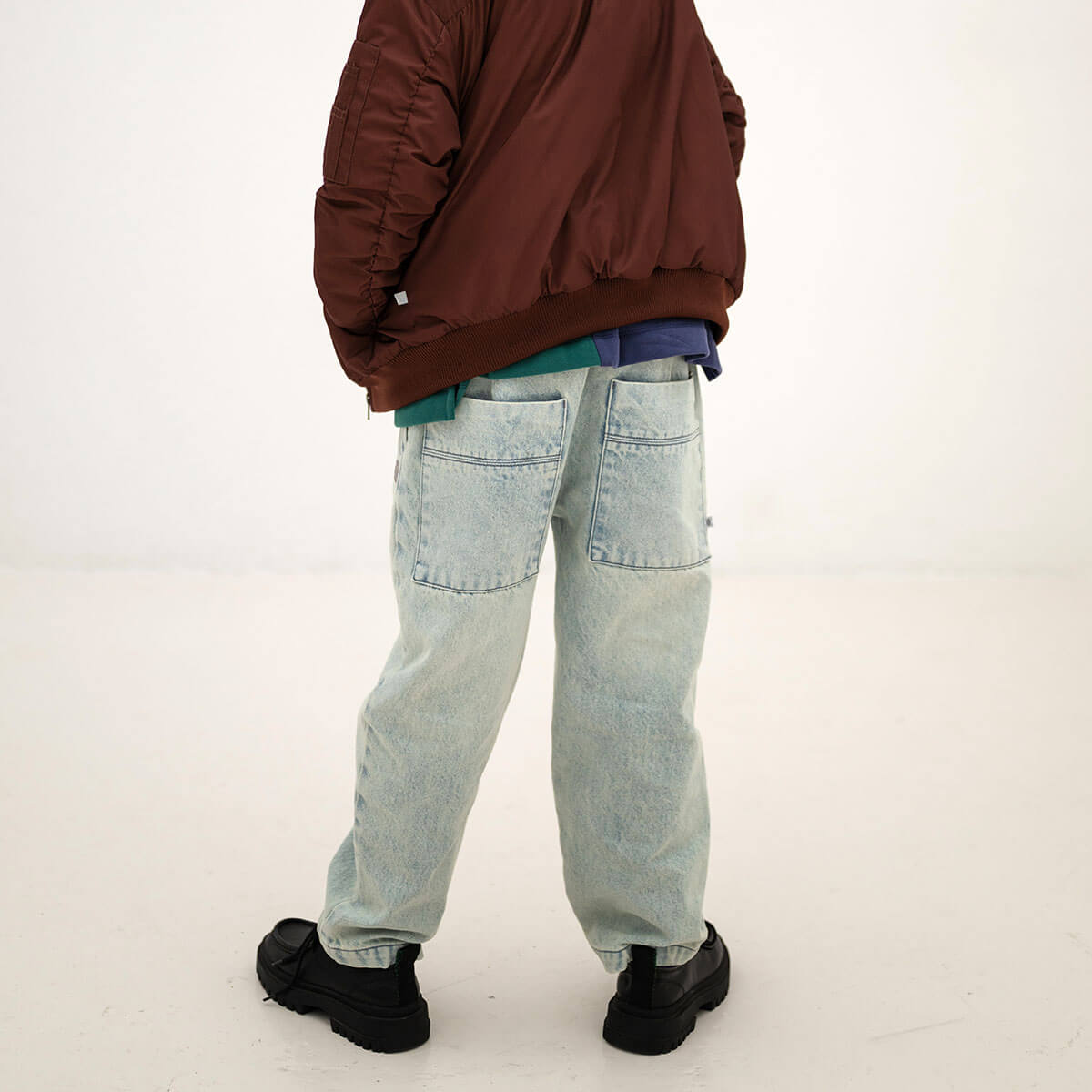No Sweat Pant in Vintage Mud Blue by Repose AMS