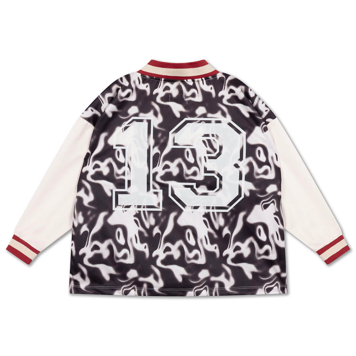 Soccer Tee in Liquid Marble Colour Block by Repose AMS