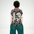 Soccer Tee in Liquid Marble Colour Block by Repose AMS