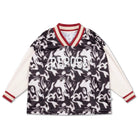 Soccer Tee in Liquid Marble Colour Block by Repose AMS