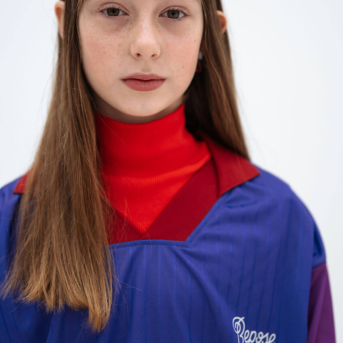 Sports Jersey in Orchid Pop Colour Block by Repose AMS