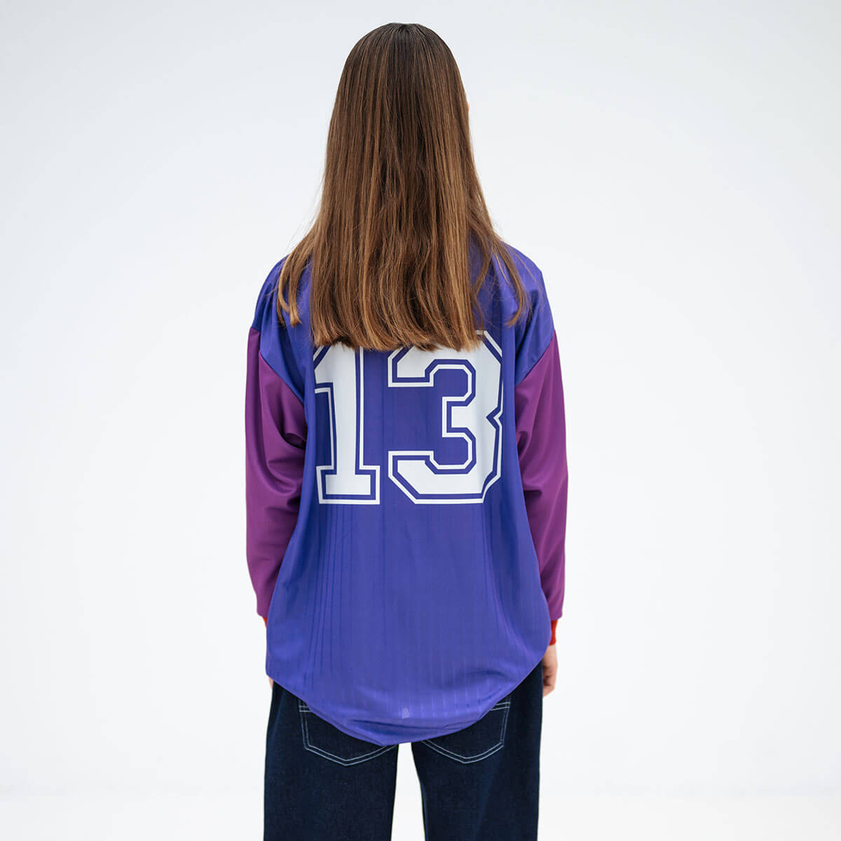 Sports Jersey in Orchid Pop Colour Block by Repose AMS
