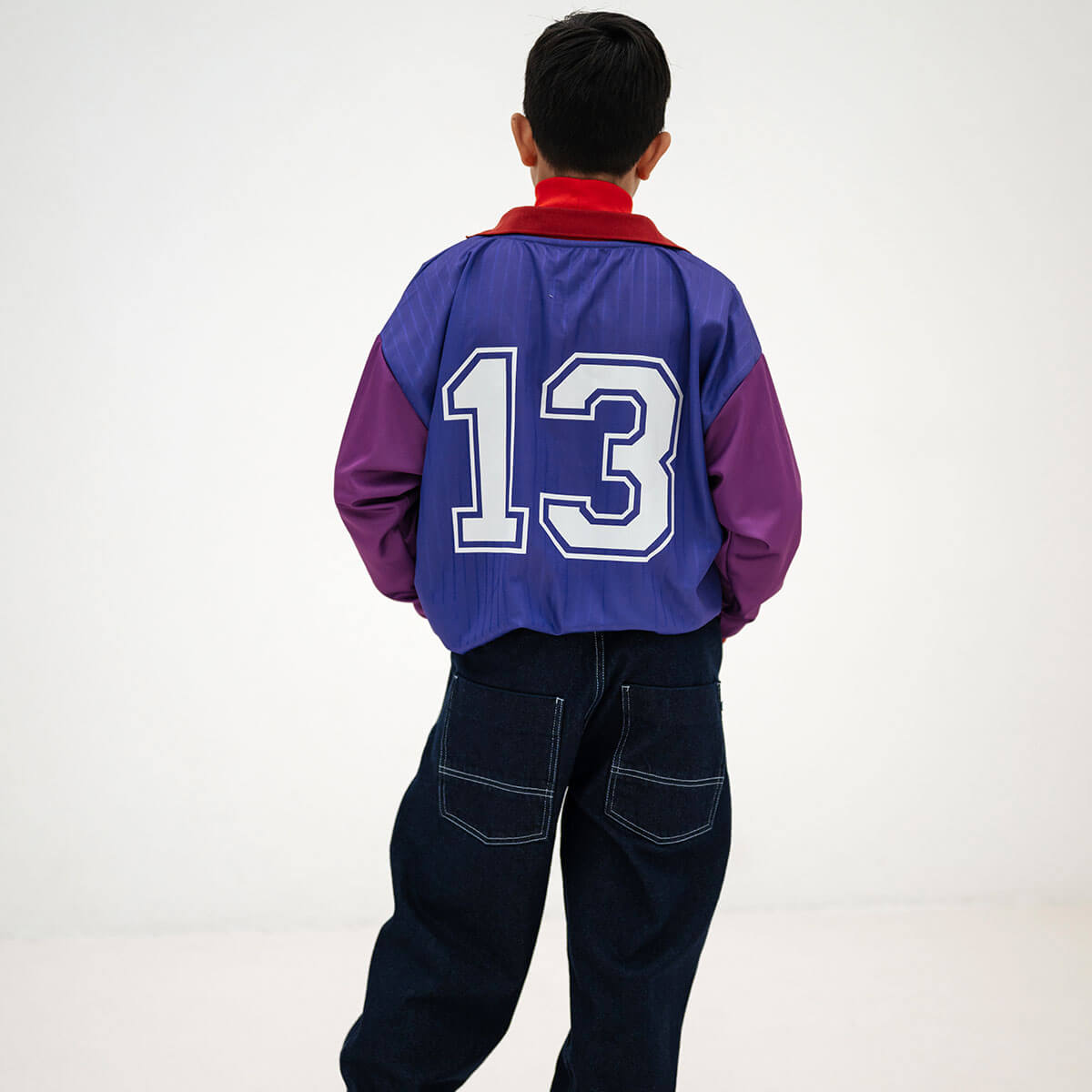 Sports Jersey in Orchid Pop Colour Block by Repose AMS