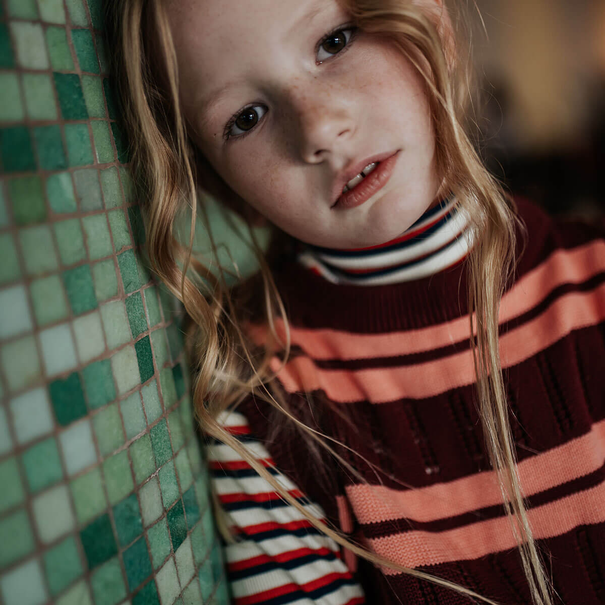 Turtleneck in Ivy Stripe by Repose AMS