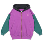 Zip Up Hoodie in Colour Block by Repose AMS