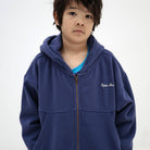 Zip Up Hoodie in Eclipse Blue by Repose AMS