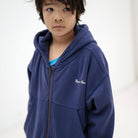 Zip Up Hoodie in Eclipse Blue by Repose AMS