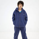 Zip Up Hoodie in Eclipse Blue by Repose AMS