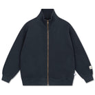 Zip Up Sweater in Moonless Night Black by Repose AMS