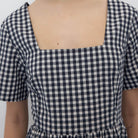 Chrissie Dress in Black Gingham by Rita Row