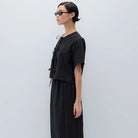 Vanitas Top in Black by Rita Row