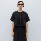 Vanitas Top in Black by Rita Row