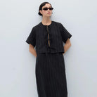 Vanitas Top in Black by Rita Row