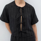 Vanitas Top in Black by Rita Row