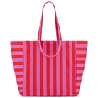 Elisa Tote Bag in Orchid / Tomato Stripes by Rose in April