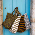 Elisabeth Tote Bag in Cumin / Black Stripes by Rose in April