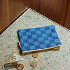 Marie Purse in Greek Blue / Navy Checkerboard by Rose in April