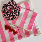 Marie Purse in Neon Pink Stripes by Rose in April