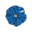 Mini Leopard Scrunchie in Greek Blue by Rose in April