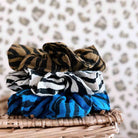 Zebra Scrunchie in Greige by Rose in April