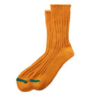Chunky Ribbed Crew Adult Socks in Orange Peel by RoToTo
