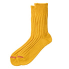 Chunky Ribbed Crew Adult Socks in Yellow by RoToTo