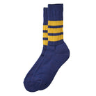 Coarse Ribbed Old School Adult Socks in Navy / Yellow by RoToTo